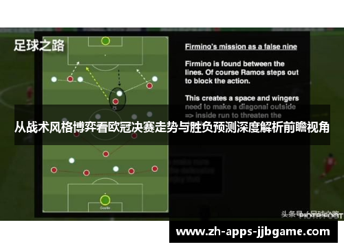 从战术风格博弈看欧冠决赛走势与胜负预测深度解析前瞻视角