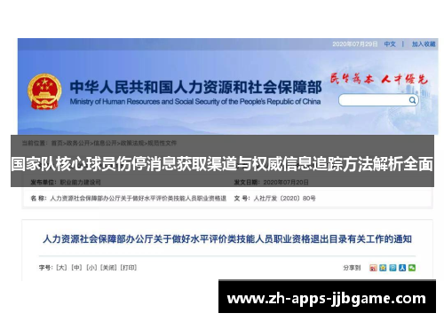 国家队核心球员伤停消息获取渠道与权威信息追踪方法解析全面 国家队核心球员伤停消息获取渠道与权威信息追踪方法解析全面